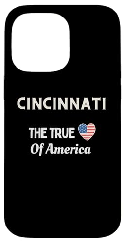 Hülle für iPhone 14 Pro Max Patriotische Liebe Cincinnati USA Das wahre Herz Amerikas von USA Patriotic City 4th of July