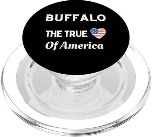 Patriotische Liebe Buffalo USA Das wahre Herz Amerikas PopSockets PopGrip für MagSafe von USA Patriotic City 4th of July