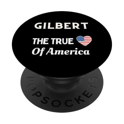 Patriotische Liebe Gilbert USA Das wahre Herz Amerikas PopSockets Klebender PopGrip von USA Patriotic City 4th of July