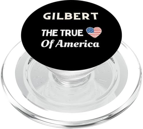 Patriotische Liebe Gilbert USA Das wahre Herz Amerikas PopSockets PopGrip für MagSafe von USA Patriotic City 4th of July