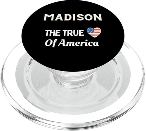 Patriotische Liebe Madison USA Das wahre Herz Amerikas PopSockets PopGrip für MagSafe von USA Patriotic City 4th of July