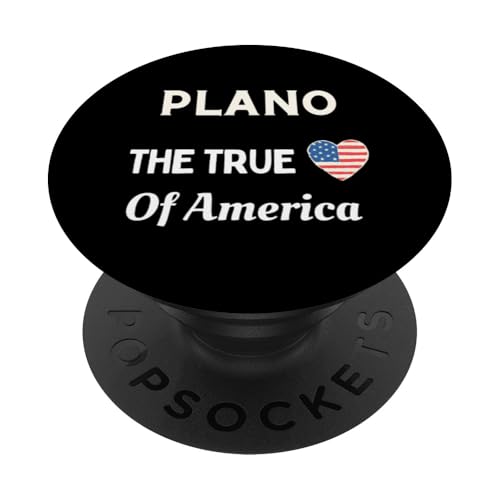 Patriotische Liebe Plano USA Das wahre Herz Amerikas PopSockets Klebender PopGrip von USA Patriotic City 4th of July