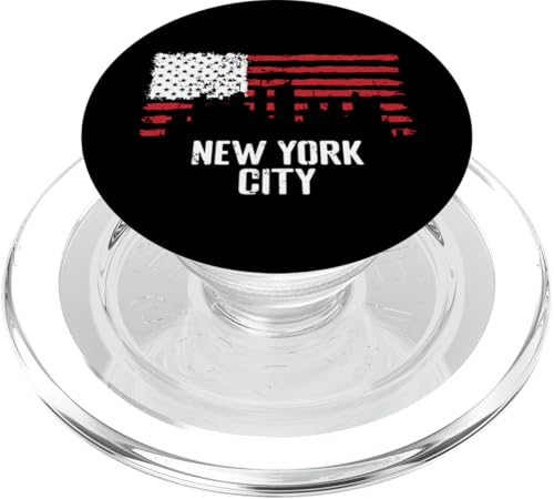 Skyline von New York City Vereinigte Staaten PopSockets PopGrip für MagSafe von USA United States America stars and stribes