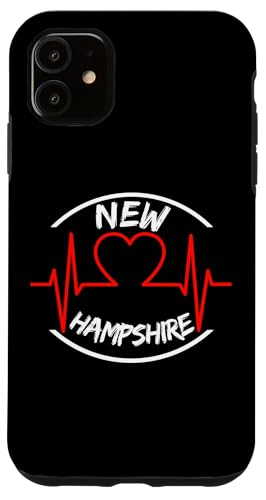 Hülle für iPhone 11 New Hampshire Herzschlag USA Staaten Herz Liebe von USA states apparel