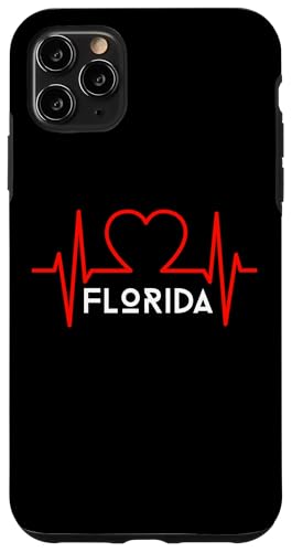 Hülle für iPhone 11 Pro Max Florida Herzschlag USA Staaten Herz Liebe von USA states apparel