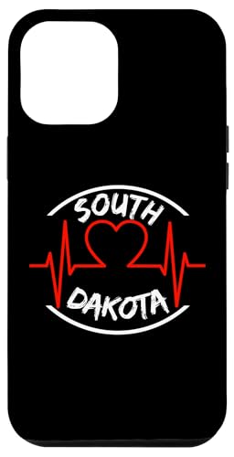 Hülle für iPhone 12 Pro Max South Dakota Herzschlag USA Staaten Herz Liebe von USA states apparel