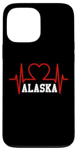 Hülle für iPhone 13 Pro Max Alaska Herzschlag USA Staaten Herz Liebe von USA states apparel