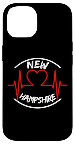 Hülle für iPhone 14 New Hampshire Herzschlag USA Staaten Herz Liebe von USA states apparel