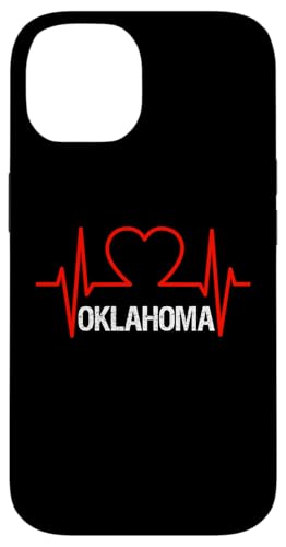 Hülle für iPhone 14 Oklahoma Herzschlag USA Staaten Herz Liebe von USA states apparel