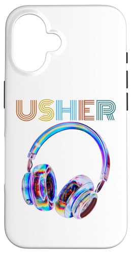 Hülle für iPhone 16 USHER Hiphop Fan Musik Kopfhörer Vintage Design Herren Wome Tee von USHER Hiphop Fan Music Headphone Vintage 90s Gifts