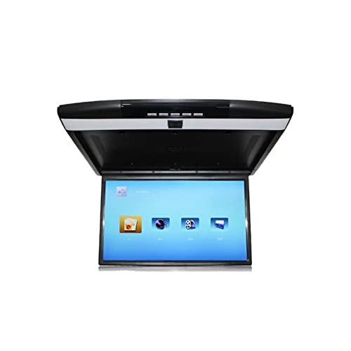Auto-Dachmontage-Monitor 17-Zoll-HD-LCD-Bildschirm Auto-Videoplayer MP5-Display 1080P Auto-Deckenfernseher USB-FM-HDMI-Lautsprecherverbindung(Color:15 inch Black) von USKI