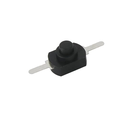 10PCS 12 * 8MM DC 30V 1A On Off Druckschalter for Taschenlampe 1208YD Selbsthemmend(Black) von UTDJHWKD