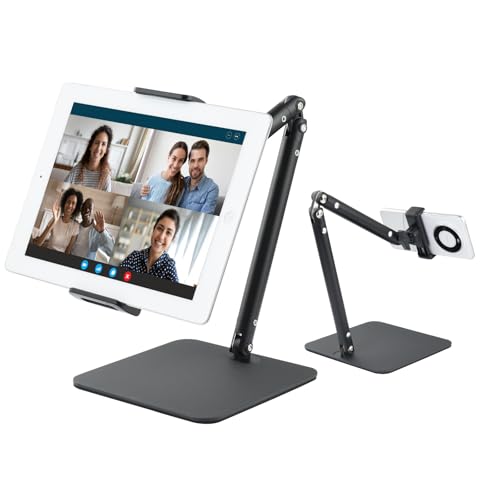 UTEBIT Handy und Tablet Ständer Tisch, Faltbar Multi Winkel Tabletständer für Tisch Höhenverstellbar Aluminium Handy Ständer Schreibtisch für iPhone, für iPad, für Samsung, für Huawei usw UTEBIT Handy und Tablet Ständer Tisch, Faltbar Multi Winkel Tabletständer für Tisch Höhenverstellbar Aluminium Handy Ständer Schreibtisch für iPhone, für iPad, für Samsung, für Huawei usw von UTEBIT