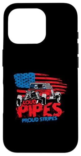 Hülle für iPhone 16 Pro UTV Riding UTV Racing USA Flagge UTV von UTV Gifts for Men