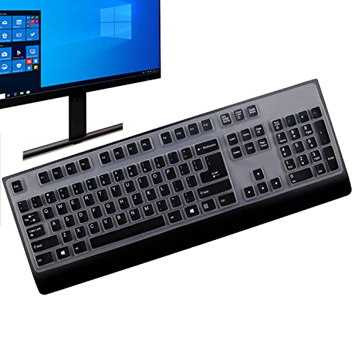 Tastaturabdeckung für Lenovo IBM Preferred Pro USB Wired Keyboard 4X30M86879 4Y9400 SK-8825 73p5220 US 41A5289 54Y9400 KB1021 US Keyboard Skin-Black (nicht für andere kabelgebundene Tastatur) ).. von UUONDO