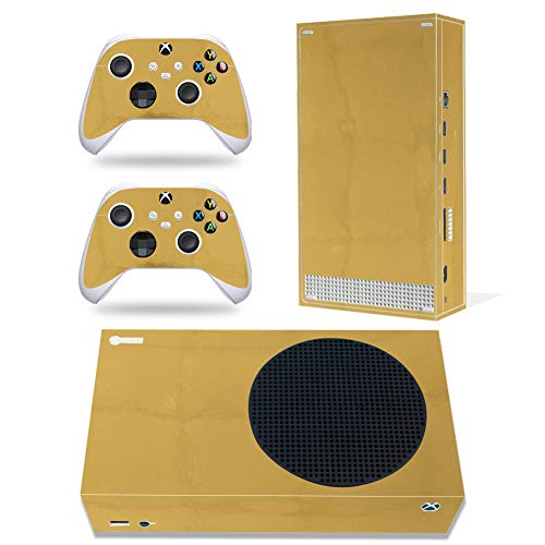 UUShop Golden Skin Aufkleber Sticker Cover Set für Xbox Series S Konsole und Controller Gold von UUShop