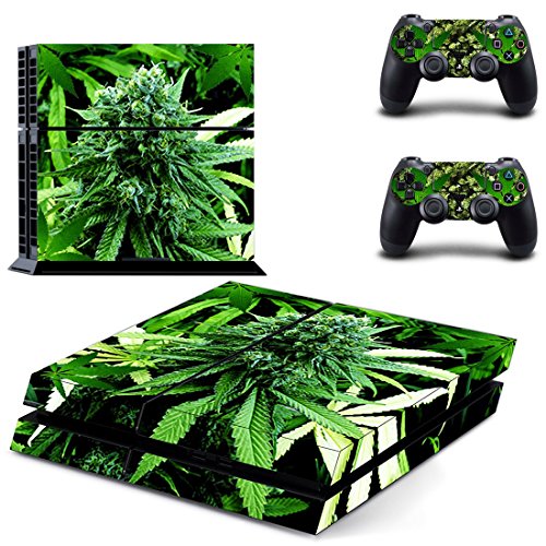 UUShop Vinyl-Aufkleber für Sony PlayStation 4 PS4 Konsole Weeds von UUShop