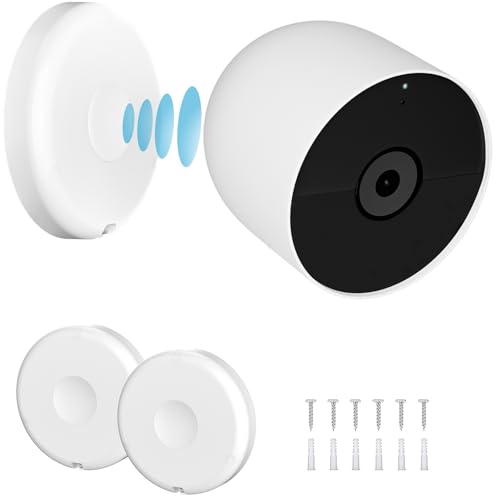 UYODM Magnetische Wandhalterungen, kompatibel mit Google Nest Cam im Freien oder Innen, Akku – 2. Generation, magnetische Ersatz-Basisplatte für Google Nest-Kamera (Nest-Kamera nicht im Lieferumfang von UYODM