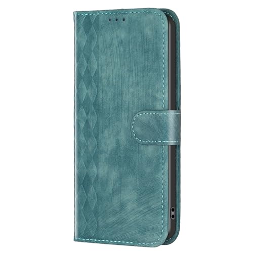 UZQFSGXA Leder Hülle Für iPhone 15/15 Pro/15 Plus/15 Pro Max Rundumschutz Fallschutz Shell Mit Kameraschutz Multifunktional Case Mit Kartenfach (Grün,15 Plus) von UZQFSGXA