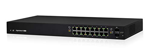 Ubiquiti ES-16-150W gemanaged L2/L3 Gigabit Ethernet (10/100/1000) Energie Über Ethernet (PoE) Unterstützung Schwarz Netzwerk-Switch, ES-16-150W von Ubiquiti Networks