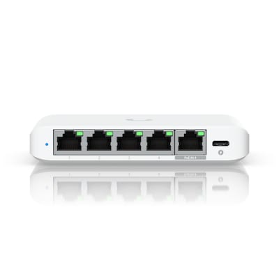 Ubiquiti UniFi Flex Mini 2.5G - 5-Port-Managed-Switch - 2.5G Ethernet (100/1000/2500), POE von Ubiquiti Networks