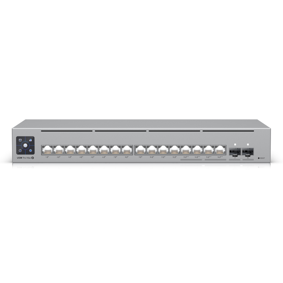 Ubiquiti Pro Max 16 PoE Managed Switch 2x 10G SFP+, 4x 2.5GbE (PoE++), 12x 1GbE (PoE+) von Ubiquiti