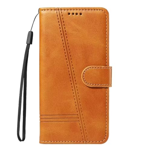 Handyhülle für Samsung Galaxy A51 4G Hülle Leder, Samsung Galaxy A51 4G Lederhülle Handy Hüllen, Modisch Book Flip Kartenfach Handytasche Schutzhülle Tasche für Samsung Galaxy A51 4G gelb von Ufgoszvp