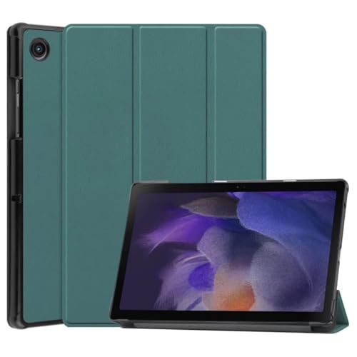 Hülle Kompatibel mit Samsung Galaxy Tab S10 Ultra - Ultra Dünn mit Standfunktion Slim PU Leder Schutzhülle für Samsung Galaxy Tab S10 Ultra,Dunkelgrün von Ufgoszvp