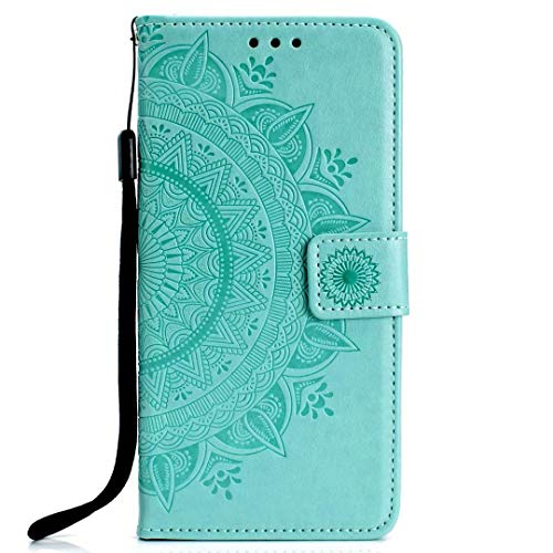 Lederhülle für OnePlus Nord CE 4 5G Hülle Leder Handyhülle Flip Case PU Tasche Wallet Schutzhülle Bookstyle Ständer Kartensätze Magnetisch Handytasche für OnePlus Nord CE 4 5G Handy Hülle Grün von Ufgoszvp