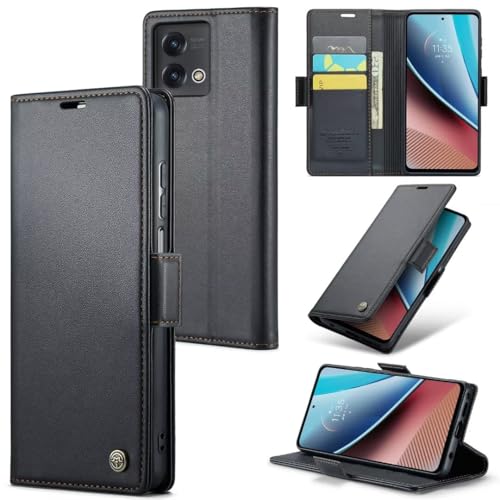 Lederhülle für iPhone 16 Hülle Case Premium PU Klappbar Handyhülle Flip Tasche Kartenfach Magnet Standfunktion Schutzhülle für iPhone 16, schwarz von Ufgoszvp