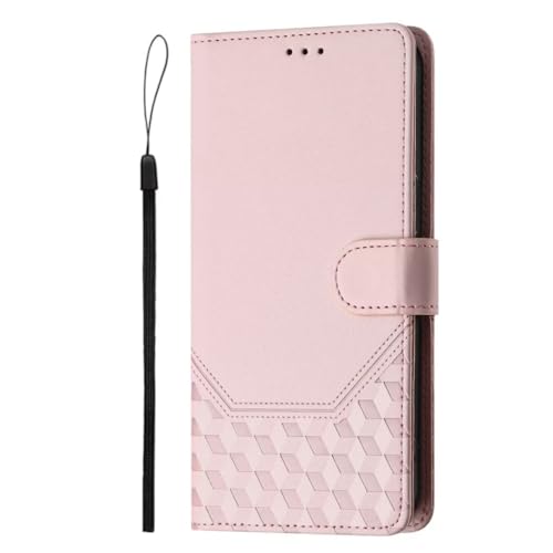 Ufgoszvp Hülle für Samsung Galaxy A06, PU Leder Folio Flip Business Handy Schutzhülle Galaxy A06 Klappbar Magnetisch Cover Case mit Brieftasche Handyhülle Klapphülle für Samsung Galaxy A06 Rosa von Ufgoszvp