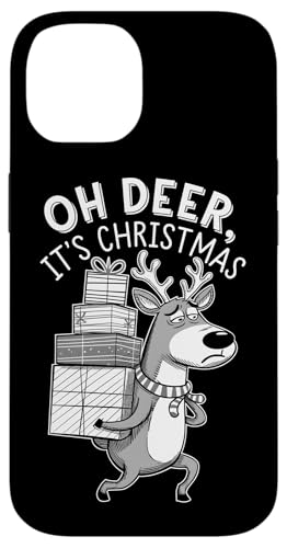 Hülle für iPhone 14 Oh Deer, es ist Weihnachten Lustiges Anti-Weihnachten von Ugly Christmas Grumpy Xmas Kids Men Women Tees