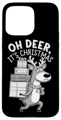 Hülle für iPhone 15 Pro Max Oh Deer, es ist Weihnachten Lustiges Anti-Weihnachten von Ugly Christmas Grumpy Xmas Kids Men Women Tees