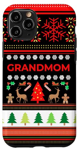 Hülle für iPhone 11 Pro Grandmom Ugly Christmas Sweater Lustige Weihnachtspullover Damen von Ugly Christmas Sweater Matching Xmas Family Gifts