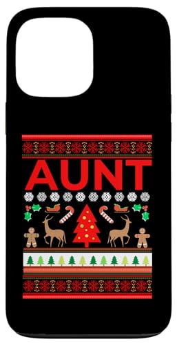 Hülle für iPhone 13 Pro Max Aunt Ugly Christmas Sweater Auntie Lustige Weihnachtspullover Damen von Ugly Christmas Sweater Matching Xmas Family Gifts