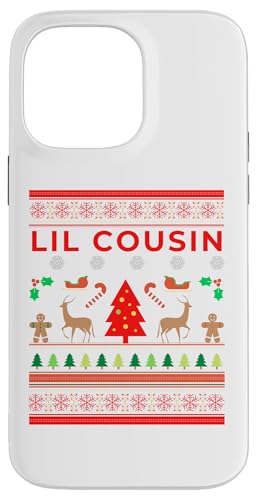 Hülle für iPhone 14 Pro Max Lil Cousin Ugly Christmas Sweater Lustige Weihnachtsfoto-Pullover von Ugly Christmas Sweater Matching Xmas Family Gifts