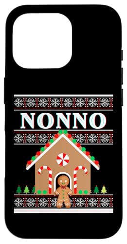 Hülle für iPhone 16 Pro Nonno Lustiger Weihnachtspullover Lebkuchen Xmas Candy von Ugly Christmas Sweater Matching Xmas Family Gifts