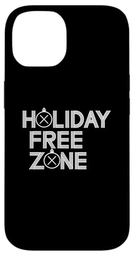 Hülle für iPhone 14 Lustige Anti-Weihnachten Grumpy Christmas Holiday Free Zone von Ugly Christmas Xmas Hater Men Women Tees and Gifts