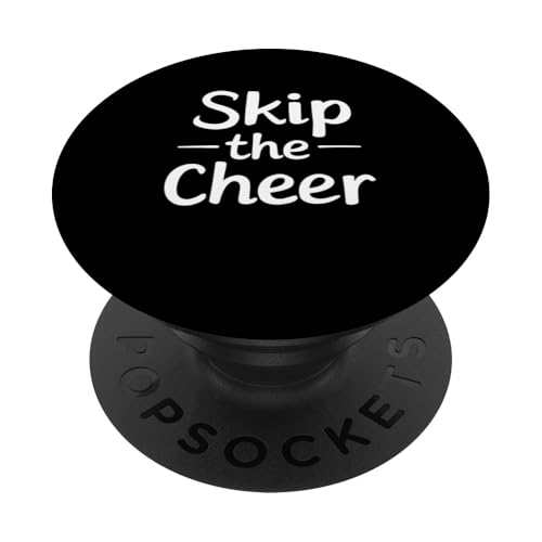 Skip the Cheer Lustiges Anti-Christmas Grumpy Christmas PopSockets Klebender PopGrip von Ugly Christmas Xmas Hater Men Women Tees and Gifts