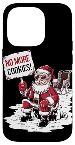 Hülle für iPhone 14 Pro Lustiger Weihnachtsmann Anti Weihnachten No More Cookies von Ugly Grumpy Xmas Lover Kids Men Women Tees Gifts