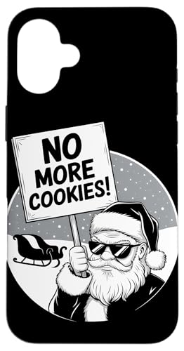 Hülle für iPhone 16 Plus Lustiger Weihnachtsmann Anti Weihnachten No More Cookies von Ugly Grumpy Xmas Lover Kids Men Women Tees Gifts