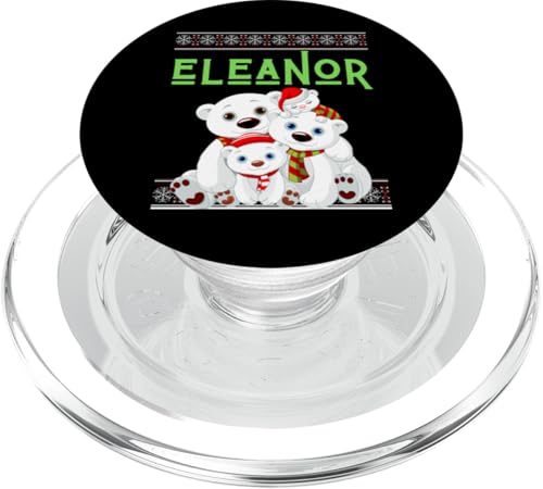 Eleanor Ugly Christmas Sweater Familienname Damen & Mädchen PopSockets PopGrip für MagSafe von Ugly Xmas Matching Family PJ Christmas Party Shopp