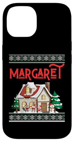 Hülle für iPhone 14 Margaret Ugly Christmas Sweater für Familien, Herren, Damen, Jungen und Mädchen von Ugly Xmas Matching Family PJ Christmas Party Shopp