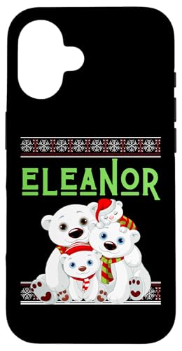 Hülle für iPhone 16 Eleanor Ugly Christmas Sweater Familienname Damen & Mädchen von Ugly Xmas Matching Family PJ Christmas Party Shopp