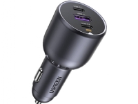 Ugreen EC705 2x USB-C + USB Autoladegerät, 130W (schwarz) von Ugreen