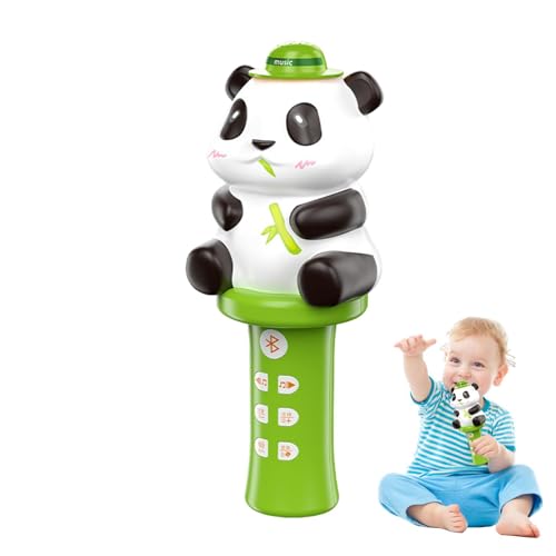 Uhngw Mikrofon für singende Kinder,Drahtlose Mikrofone für Kinder,Handheld-Panda-Mikrofonlautsprecher - Frühes Lernen, Rollenspiel-Spielzeug-Mikrofon, kabelloser, interaktiver von Uhngw