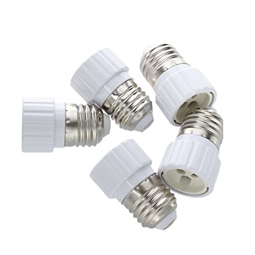 Uikdjgu E27 zu Lampen-Gluehlampe-Unterseiten-Einfassungs-Konverter-Adapter Pack 5 von Uikdjgu