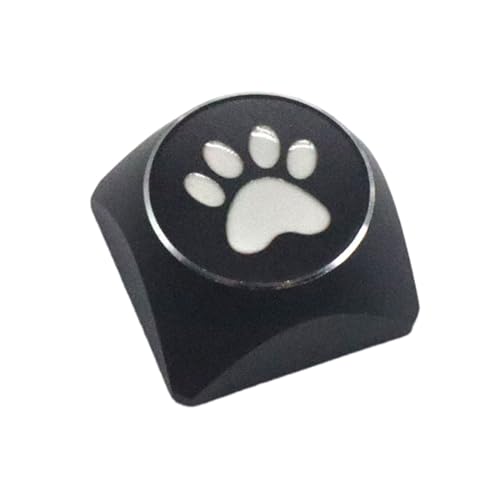 CatPaws Tastenkappen aus Aluminiumlegierung, XDA-Profil-Tastenknopf für Schalter, mechanische Tastaturen, Gaming-Player, Aluminiumlegierung, CatPaws Tastenkappen von Ukbzxcmws