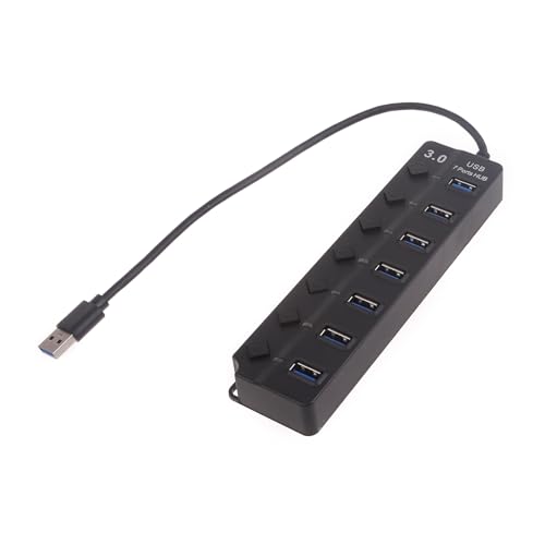 Ukbzxcmws 1 Bis 7 Port USB3.0 Hub Multi USB Port Hub High Speed ​​USB Extender Effizienter Für Computer Und Bürogebrauch von Ukbzxcmws