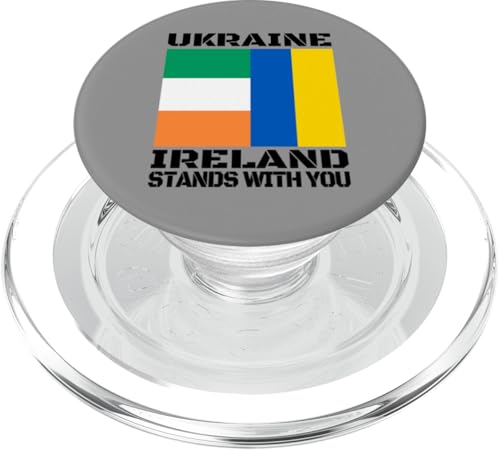 UKRAINE IRELAND STANDS WITH YOU Irish Support Flagge PopSockets PopGrip für MagSafe von Ukraine Support